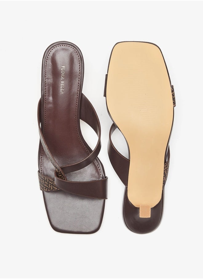 Flora Bella By Shoexpress Strappy Slip-On Sandals with Stiletto Heels  - Image 4