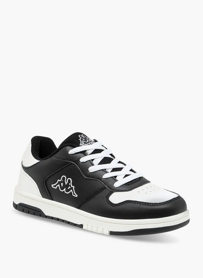 Kappa Boys' Colourblock Sneakers with Hook and Loop Closure