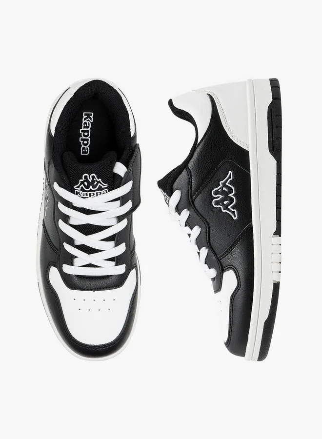 Kappa Boys' Colourblock Sneakers with Hook and Loop Closure