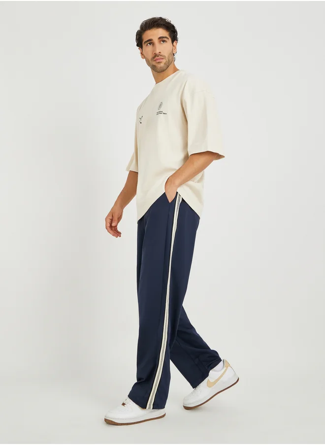 Styli Styli Oversized Open Hem Jogger with Side Tape