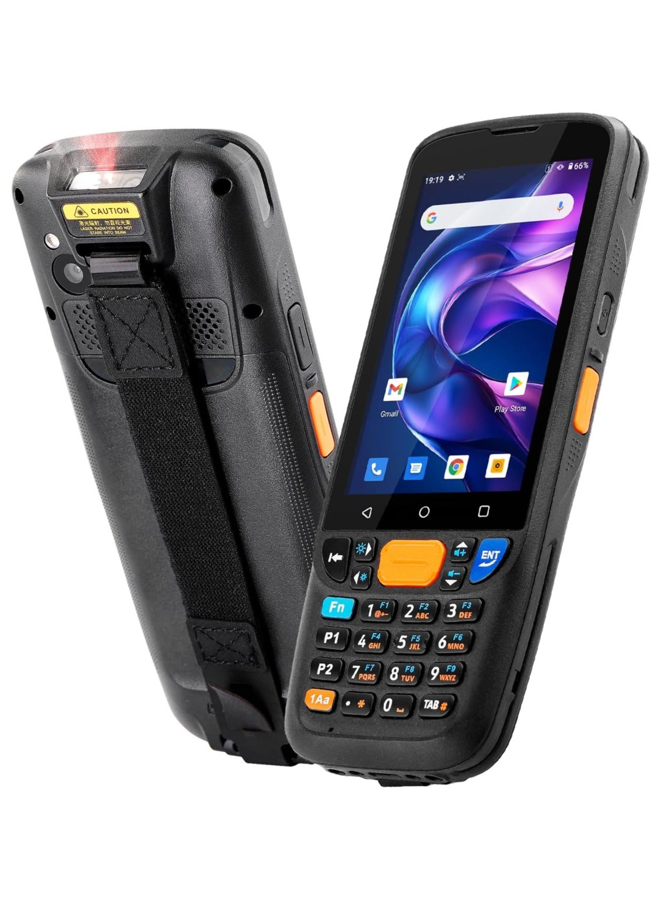 Android 11 Handheld Computer POS PDA Terminal, 4GB RAM+64GB ROM 1D/2D/QR Barcode Scanner Support Wi-Fi 4G BT NFC with 4” Touchscreen for Supermarket Restaurant Warehouse Retail Inventory Logistics