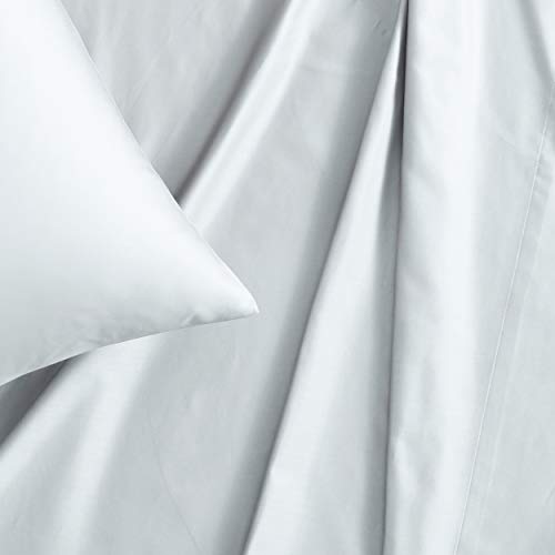 Vera Wang - King Size Sheet Set, Soft & Smooth Sateen Cotton Blend Bedding, Deep Pocket, 800 Thread Count, Bed Sheets with Fitted Sheet & Matching Pillowcases (Pale Blue) - Image 2