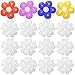 BHUCUTU 100 Pieces Flower Balloon Clips Balloons Holder Balloon Arch Clips for Baby Shower Wedding Event Decorations Birthday Party Supplies Flower Style - Image 3