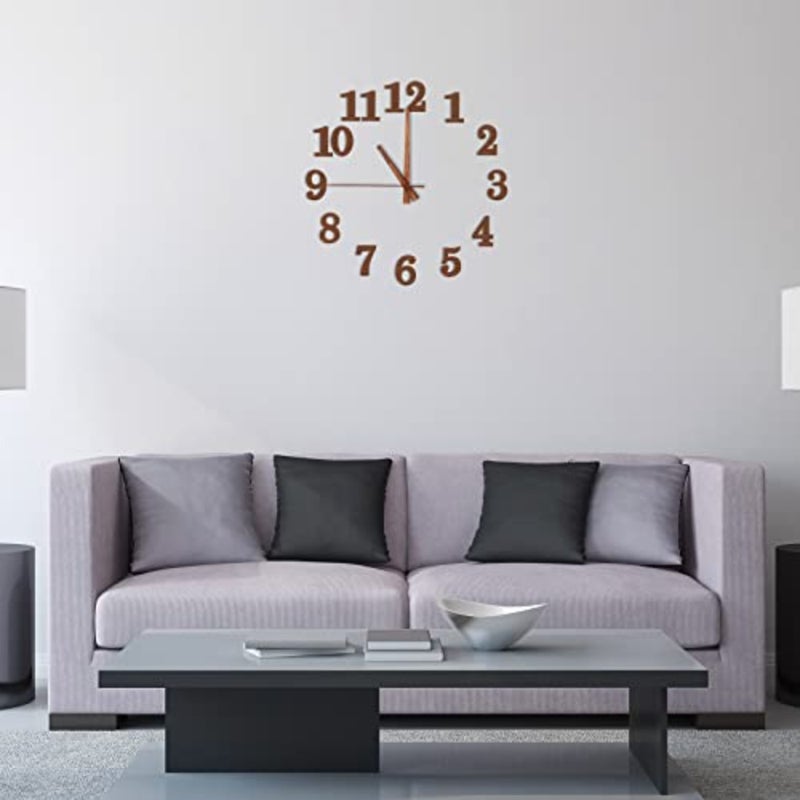 75 Pieces Wooden Clock Numbers Kit in 5 Sets Arabic Clock Numbers Self Adhesive Accessories for DIY Decoration - Image 5