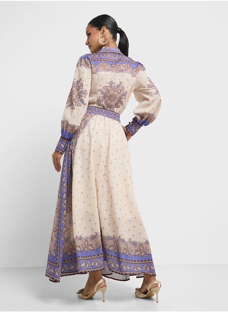 Khizana Printed Top & Skirt Set