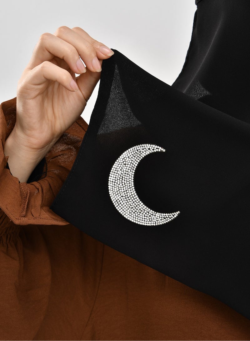 Single Layer Niqab Soft Chiffon Muslim Veil Face Cover One Layer Nose Piece Hijab Prayer Face Mask for Women Men  - Image 3