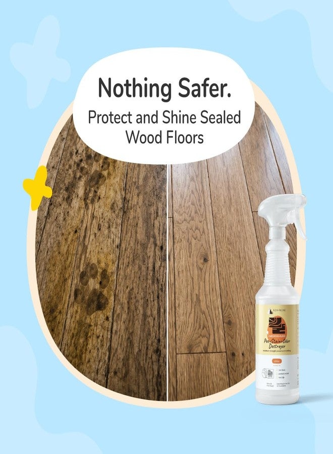 kin+kind Pet Urine Cleaner for Dogs & Cats, Hardwood Floor Cleaner, Stain & Odor Remover, Helps Stop Re-Marking, Citrus, 32 fl oz - Image 2