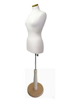 Generic Display Mannequin White Color with Round Wooden Base  - Image 2