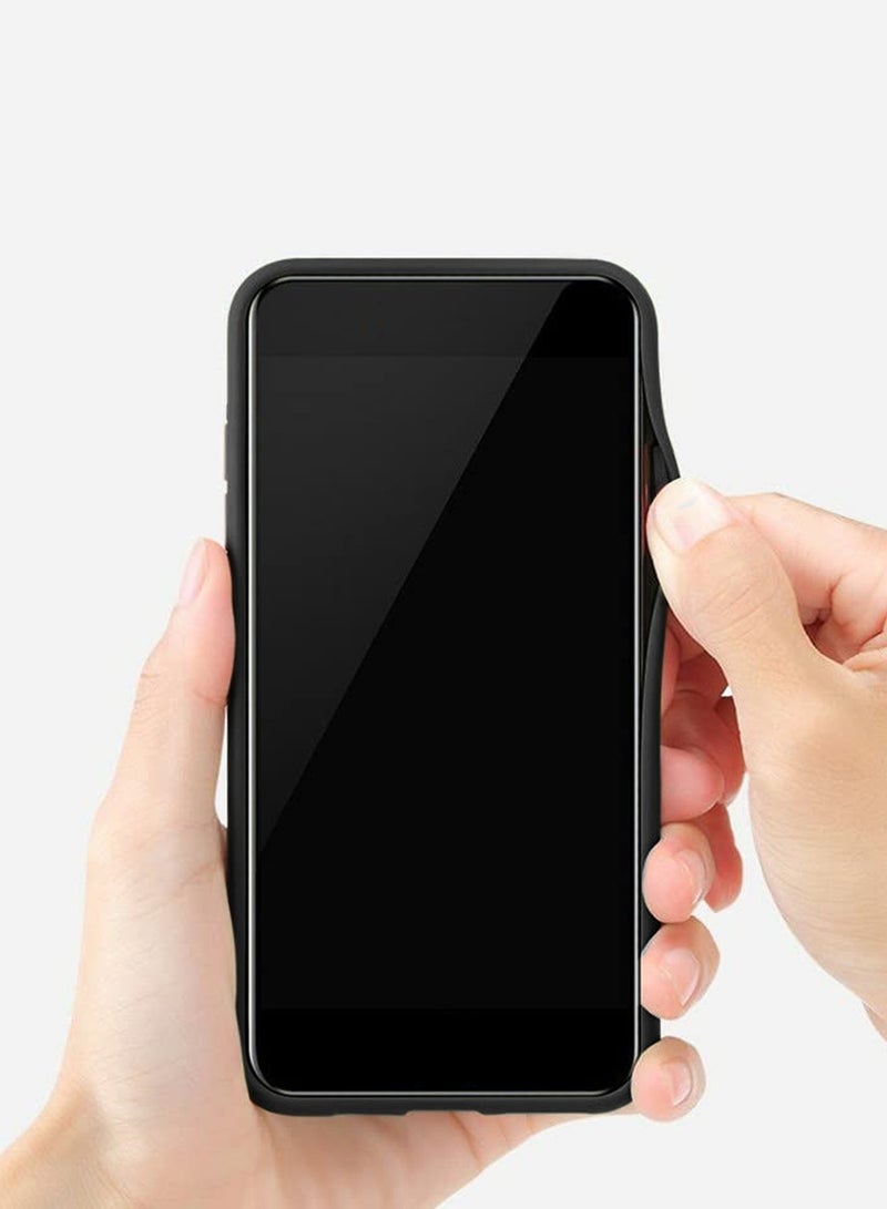 Wtech Realme C75 4G 2024 Hybrid Silicone with Translucent Back Protective Lens Shield Case Cover - Black - Image 2