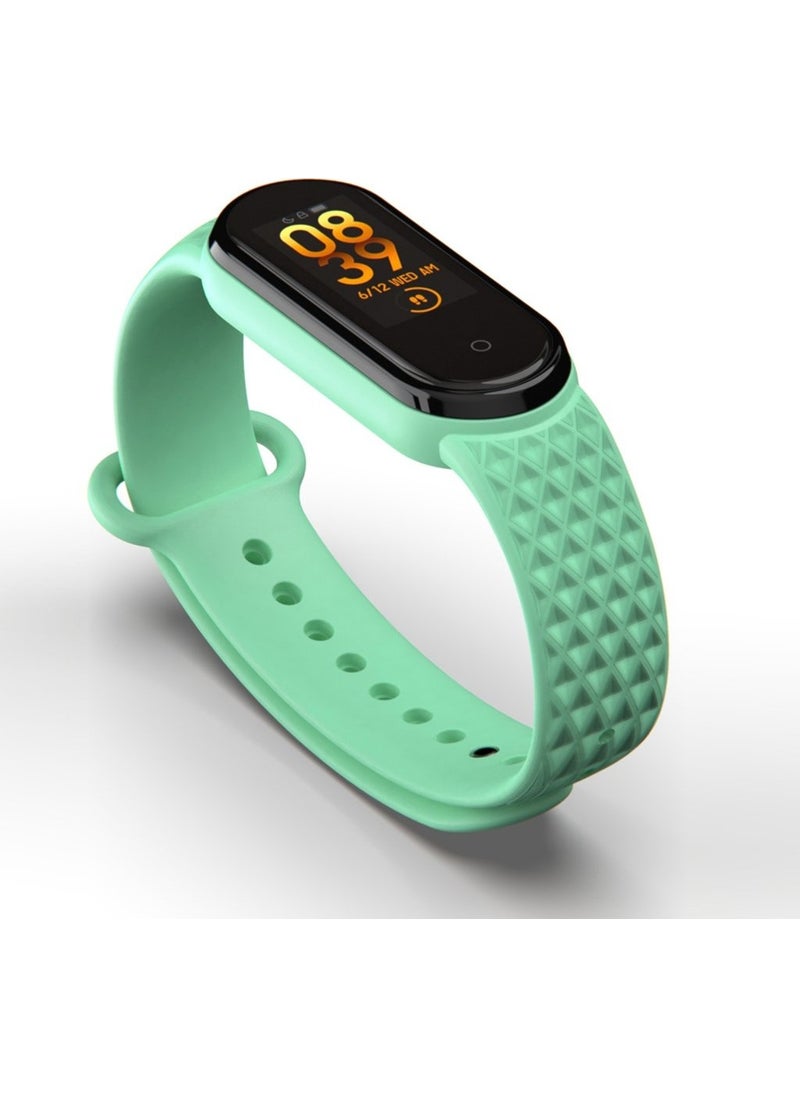 APEXEL Xiaomi Mi Band 5 and 6 Compatible Band (Embossed Pattern) 