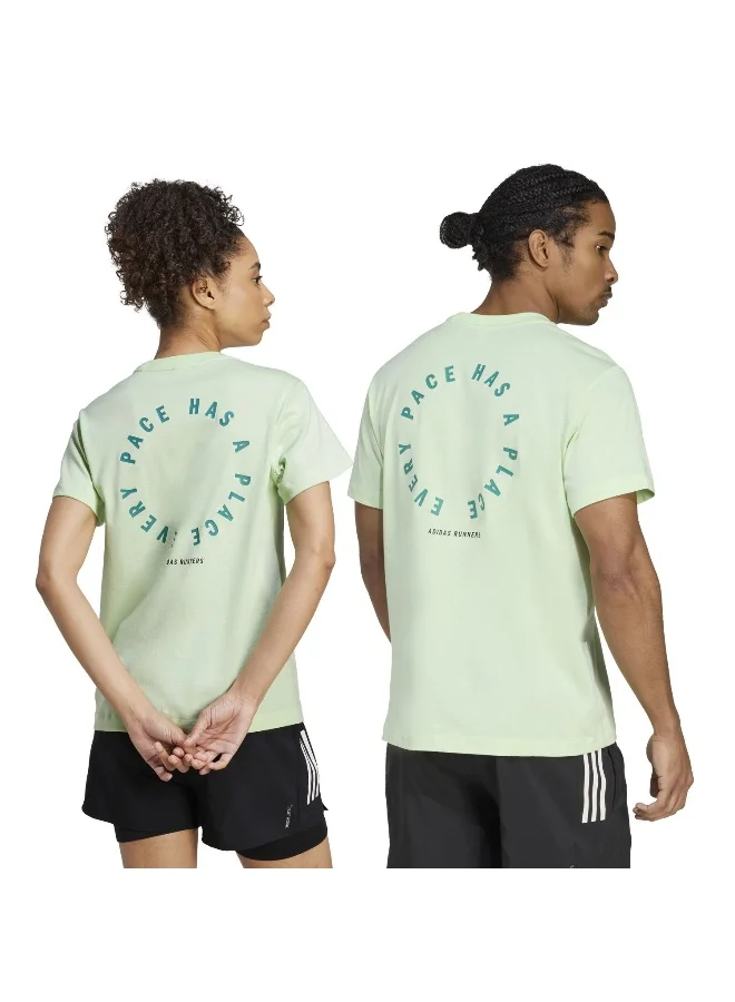 adidas تيشيرت أوتار تي يونيسكس أخضر بأكمام قصيرة