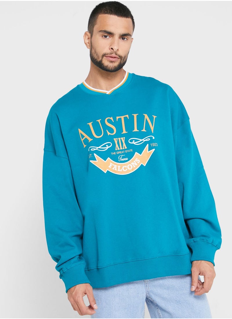TOPMAN - Printed Sweatshirt - Image 1