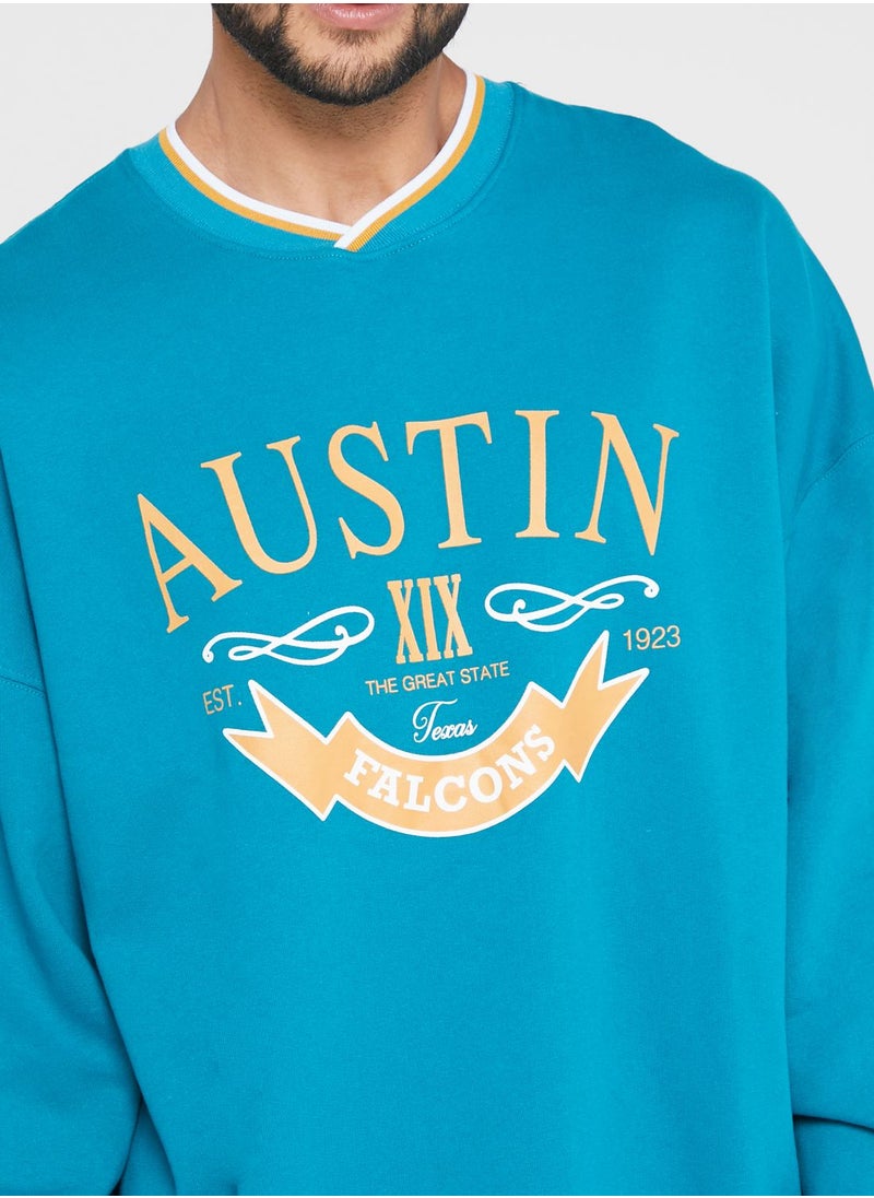 TOPMAN - Printed Sweatshirt - Image 1