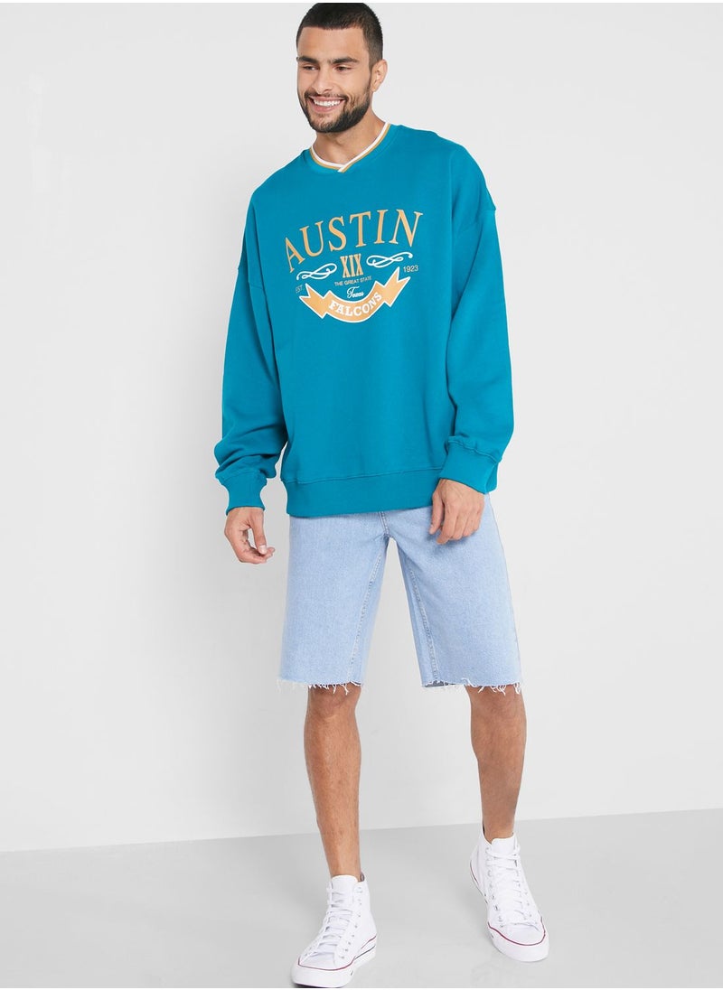 TOPMAN - Printed Sweatshirt - Image 1