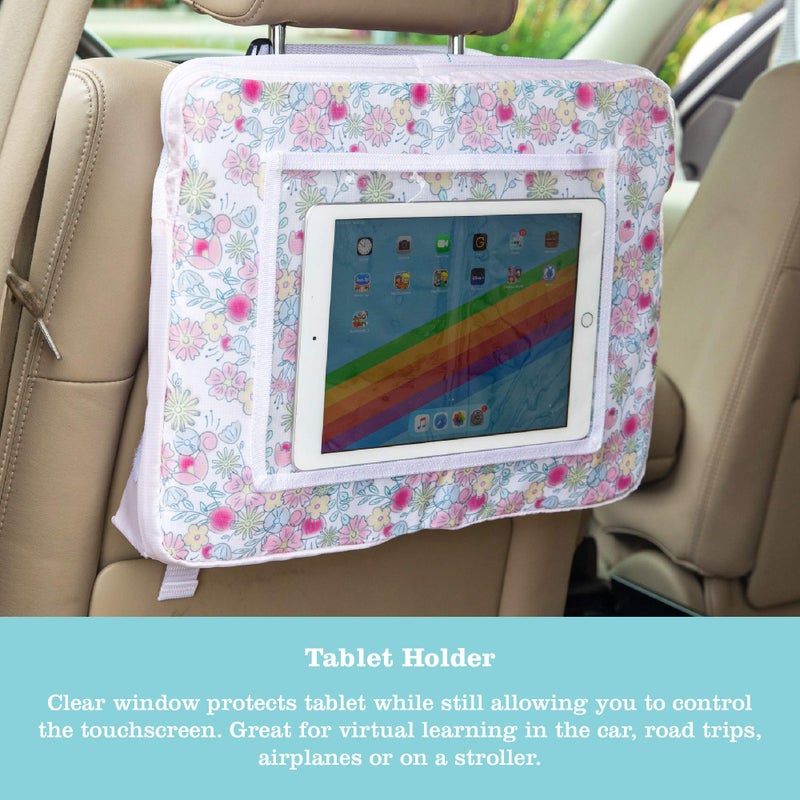 J.L. Childress Disney Baby 3-IN-1 Kids Travel Tray & Tablet Holder - Car Seat Lap Tray Desk for Toddlers, Road Trip Essentials, Car Seat Activity Table, Travel Accessories - Disney Princess - Image 4
