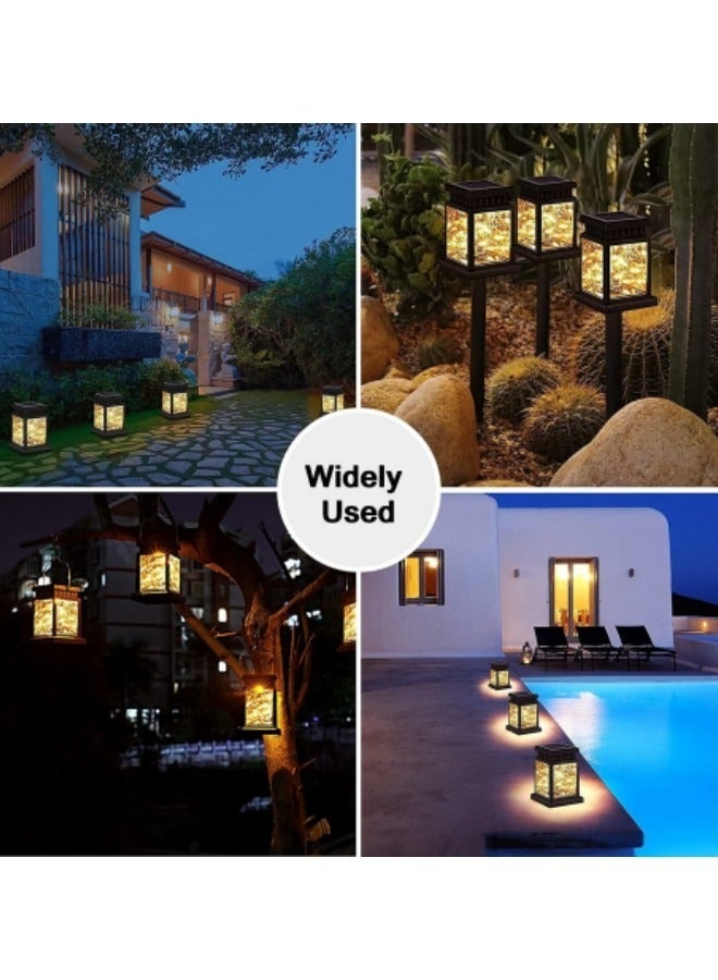 GGEROU 2-Piece Ramadan Solar Lights Outdoor Hanging Lanterns, Solar Lanterns Outdoor Waterproof Led Solar Hanging Lantern - Image 5