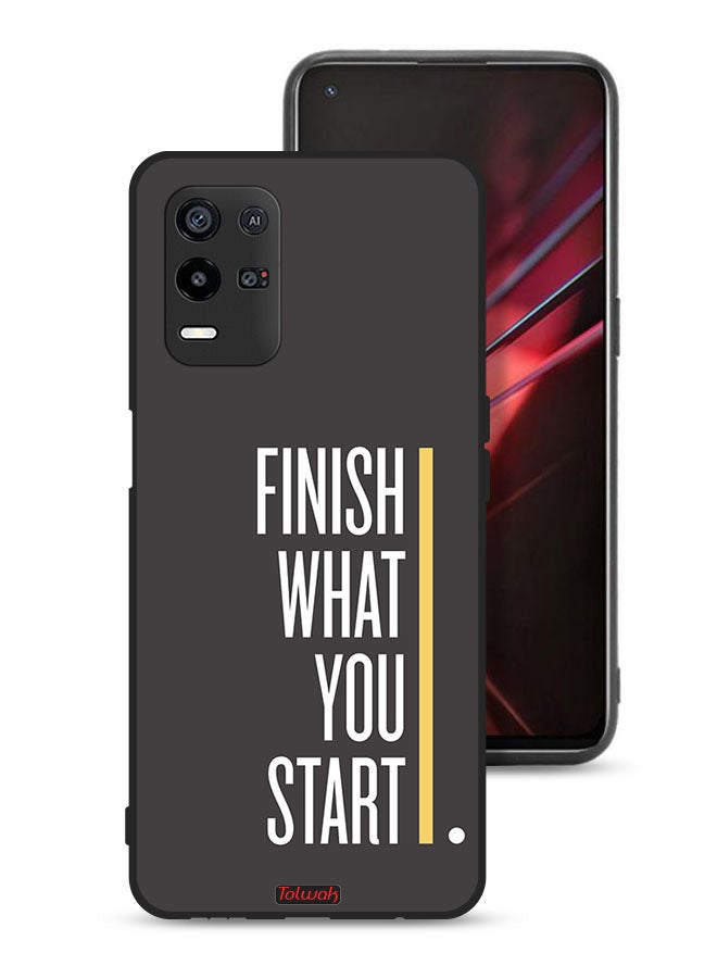 Tolwak Oppo K9x Protective Case Cover Finish What You Start - Image 1