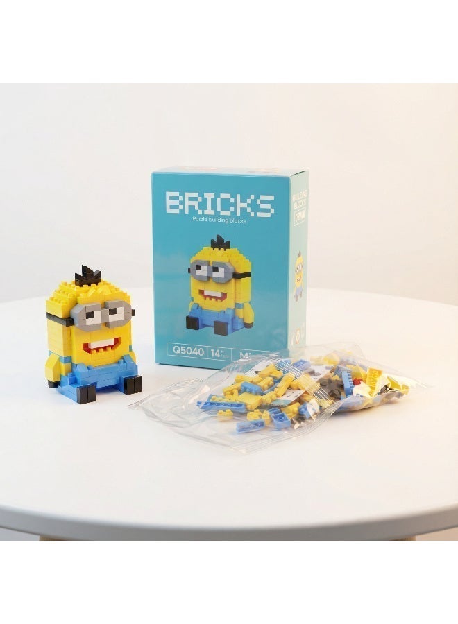 Bricks Minions building block set, educational toy collection, birthday gift for adults and children who love building blocks. 6cm - Image 4