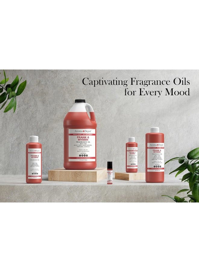 Aroma Depot Frankincense & Myrrh 4 oz. Fragrance Oil I Perfume I Skin Oil I Scented Oil. DIY Projects Such as Candles, Bath Bombs, Body Butters, Creams & Lotions. Few Drops in The Diffuser, Burners, or Warmers. - Image 2