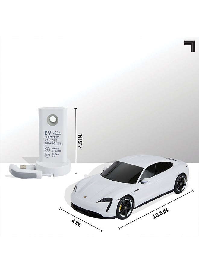 Sharper Image - Sharper Image Officially Licensed Porsche Taycan Turbo S Remote Control Electric Car, Working LED Lights & USB-C Charging Station - Image 1
