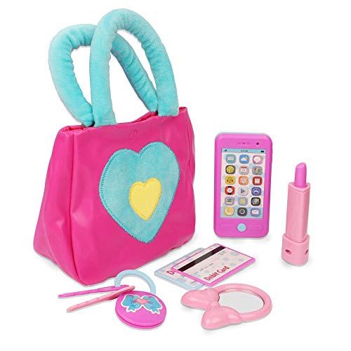 Playkidz Princess My First Purse Set  7 Pieces Kids Play Purse and Accessories Pretend Play Toy Set with Cool Girl Accessories Includes Phone and Bag with Cards - Image 1