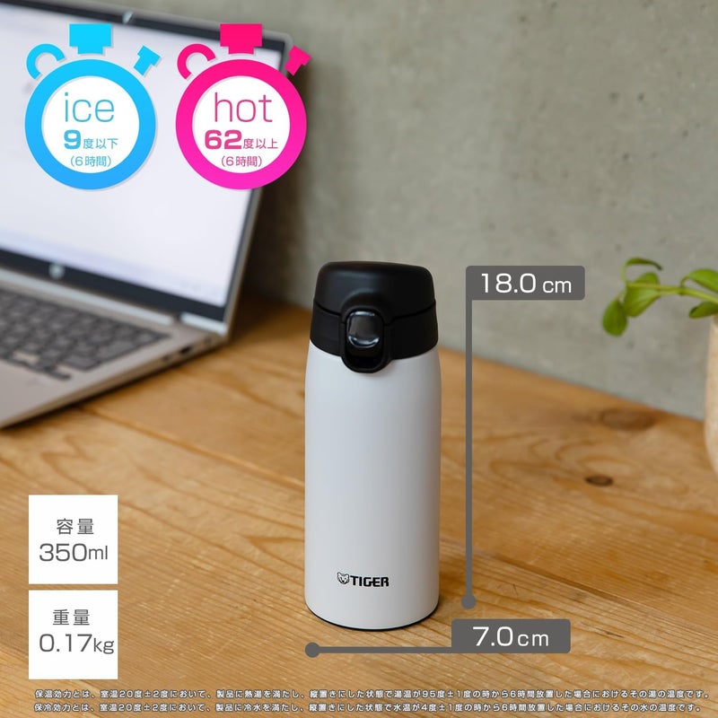 Tiger Vacuum Insulated Stainless Steel Bottle - Lilac - Image 2