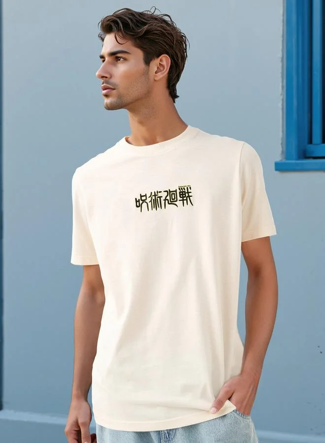 Splash FAV Jujutsu Kaisen Print Crew Neck T-shirt