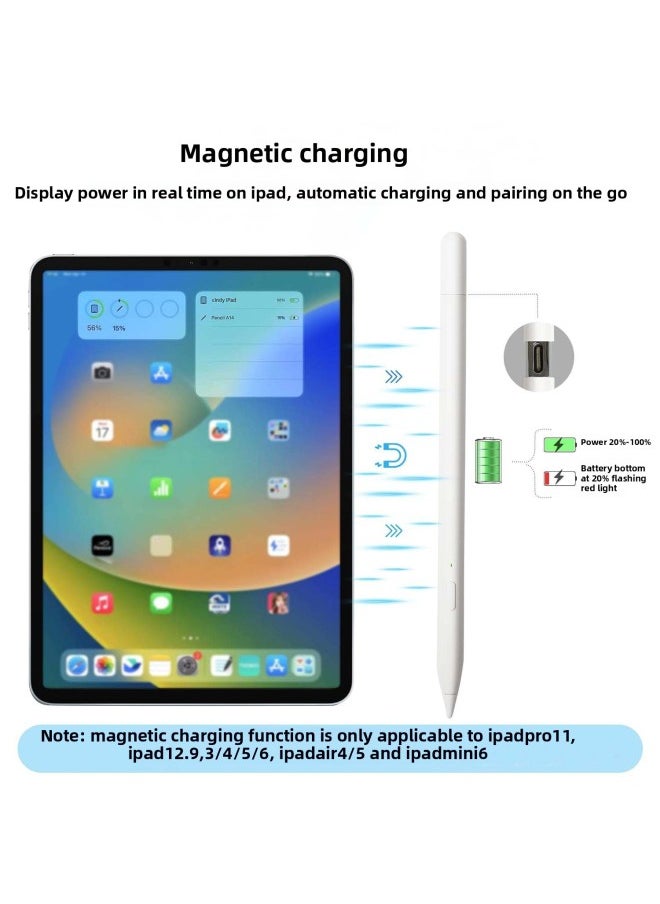 Generic - Three-generation Capacitive Pen Type C Storage Wireless Charging Bluetooth Shortcut Keys For The Latest IPAD-Color:Light Green - Image 1