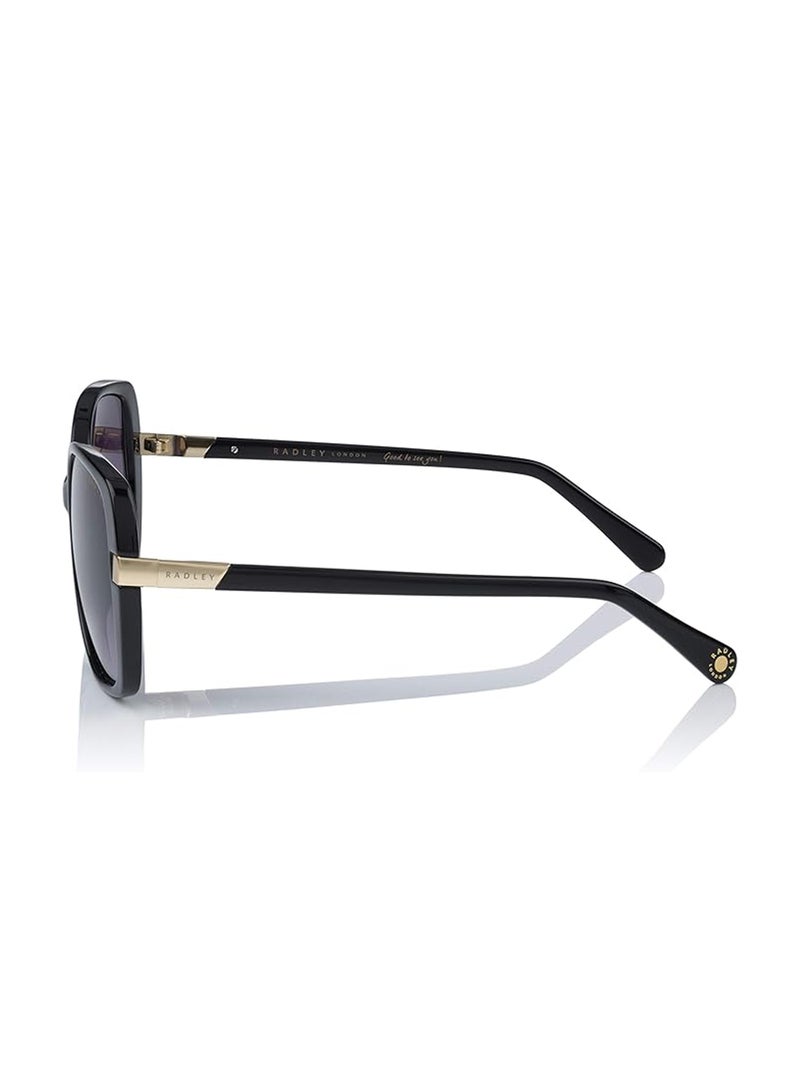Radley نظارات شمسية نسائية سداسية العين RDS-Morwenna سوداء 52 مم - Image 3