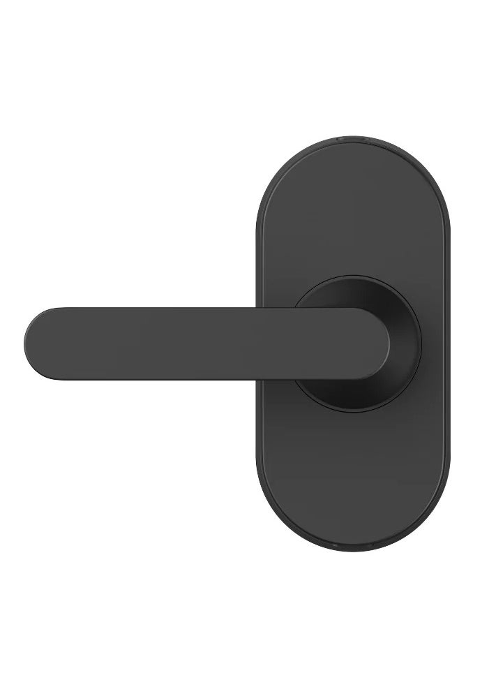 Aqara - Smart Lock U300,Fingerprint Keyless Entry Door Lock with Handle, Matter Over Thread with Apple Home Keys,Touchscreen Keypad,Smart Lever Lock Supports Apple Home, Alexa,Google, IFTTT-Black - Image 1