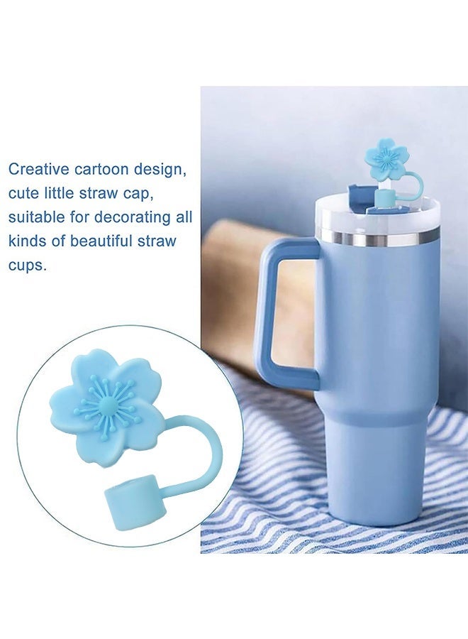 KANGLI 7 Pcs Water Bottle Accessories Set for Stanley Cup  Tumblers Includes Handle Strap, Silicone Boot, Straw Cover Cap, and Keychain Charms - Image 4