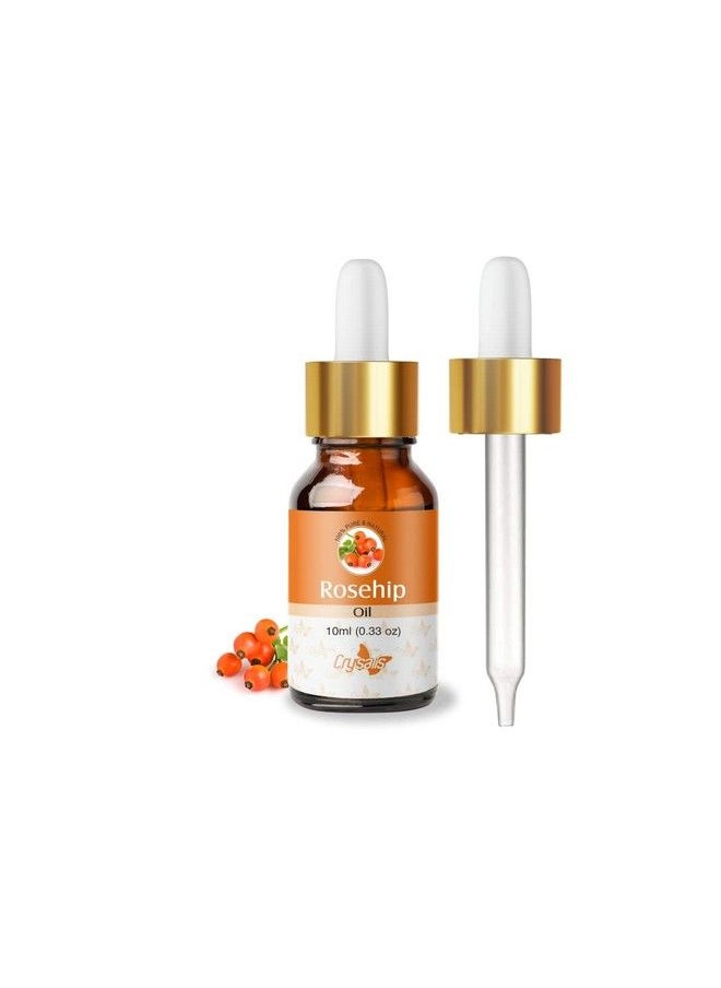CRYSALIS Rosehip (Rosa Canina L.) Oil;100% Pure & Natural Undiluted Essential Organic Rosehip Oil For Antiaging Benefits Enhances Elasticity And Moisturization Reduce Dark Spot (10Ml)  - Image 1