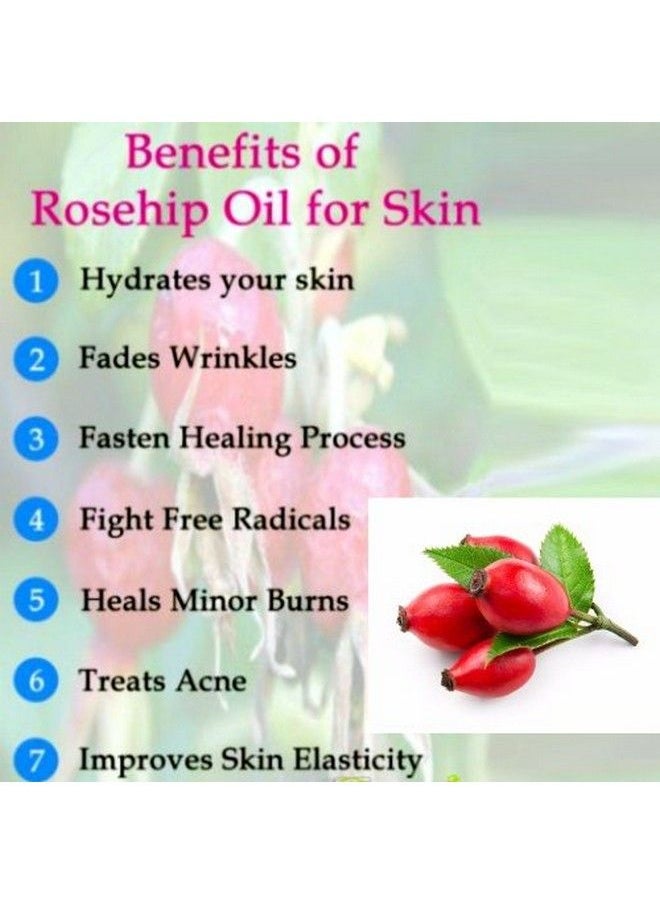 CRYSALIS Rosehip (Rosa Canina L.) Oil;100% Pure & Natural Undiluted Essential Organic Rosehip Oil For Antiaging Benefits Enhances Elasticity And Moisturization Reduce Dark Spot (10Ml)  - Image 4