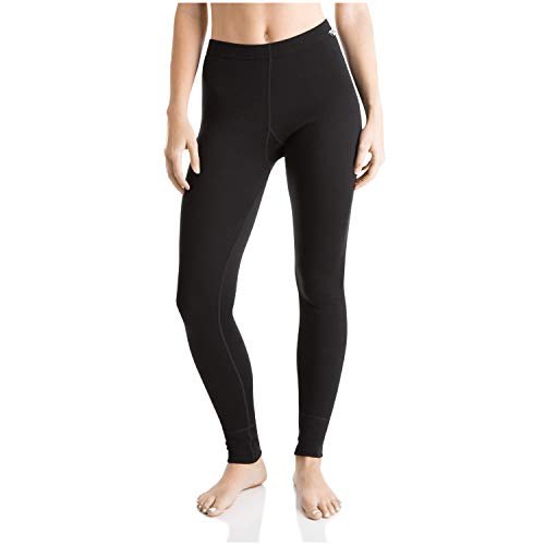 MERIWOOL Womens 100% Merino Wool Base Layer Thermal Pants Black - Image 4
