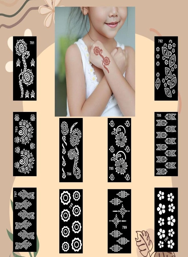 Komstec Floral Hand Mehndi Sticker Combo for Bride’s Function and Celebration - Image 4