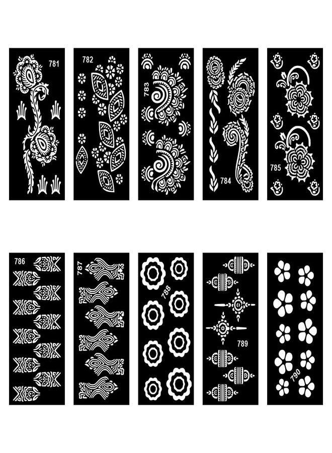 Komstec Floral Hand Mehndi Sticker Combo for Bride’s Function and Celebration - Image 2