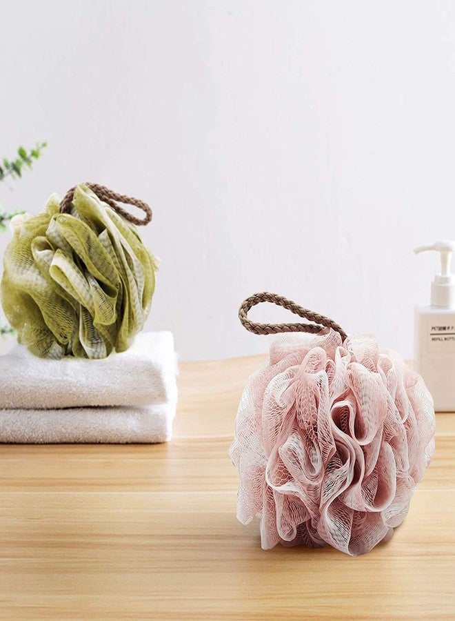 Indiginous Ultra Soft Round Bath Sponge Loofah/Scrub | Bath Shower Loofah Sponge Pouf Body Scrubber Exfoliator | Bathing Round Loofah for Men and Women | 1 Unit (color may vary) - Image 4