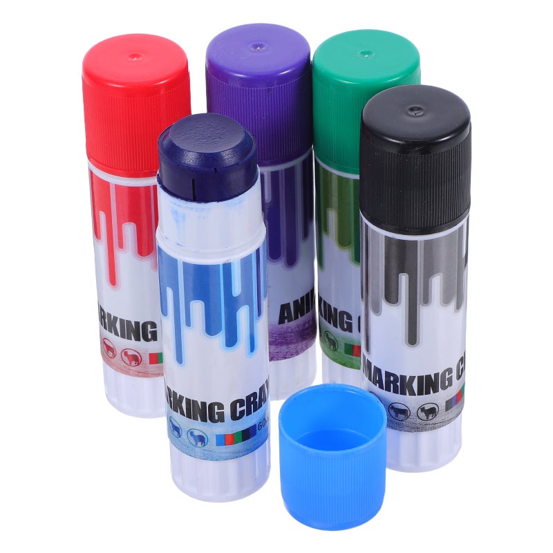 5pcs Identification Crayons Small Animal Marking Wax Crayons for Cows Goats Smooth Writing Markers for Farm Animal Identification - Image 5