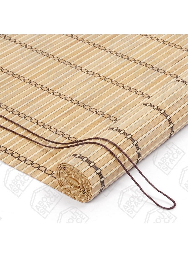 ABOUT SPACE 2 Pcs Bamboo Curtain - Roll up Bamboo Curtain/Blinds with Sun,Dust,Privacy & Cold Protection for Window,Door,Hut Screen,Dhaba,Restaurant,Hotel - (Beige,6 Ft Height x 4 Ft Width) - Image 3