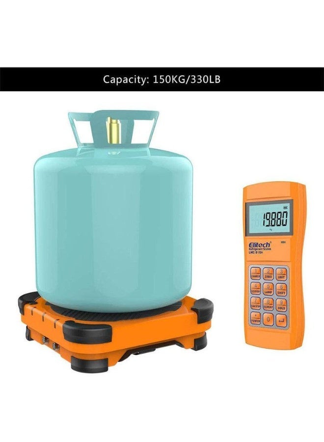 Elitech LMC-310A Wireless Refrigerant Electronic Charging Recovery Scale Freon Scale Digital HVAC Weight Scale Charging Valve with Solenoid 330 Lbs - Image 2