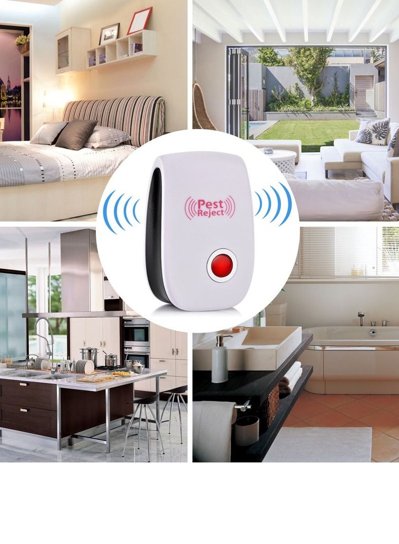 Pest Reject جهاز طرد الآفات الإلكتروني بالموجات فوق الصوتية للفئران والصراصير والحشرات والجرذان والعناكب والبعوض، قاتل الآفات للتحكم في الآفات المنزلية - Image 2