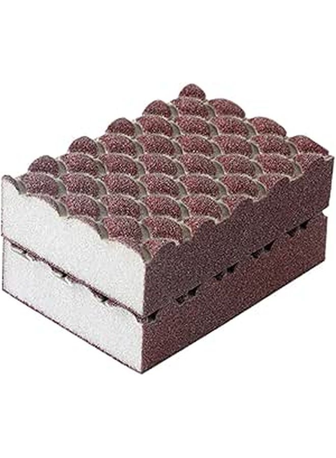 2Pcs Non Scratch Scrub Sponges With Emery Surface For Rust Stain Removal On Pots Dishes - Image 1