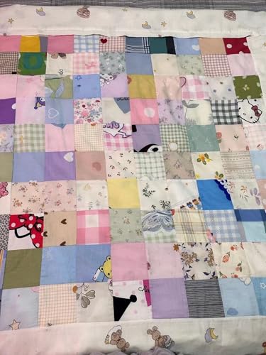 Hasoar 7PCS 9.8" x 9.8"(25 * 25CM) Quilting Fat Quarters Fabric Bundles, for Sewing Crafting,Print Floral Striped Polka Dot 100% Cotton Gingham Fabric (Yellow, 25 * 25cm) - Image 5