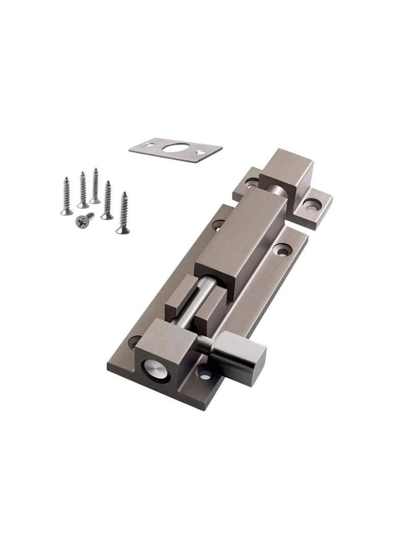 Zikra Heavy-Duty Home Security Door Reinforcement Lock, Thick Slide Barrel Bolt Latch for Bedrooms, Bathrooms, and Storage Units (3.5 x 1.1 in.) - Reliable Security Guard Hardware - Image 1