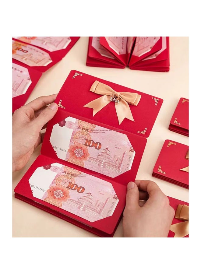 Green Reed Qingwei Valentine's Day Proposal Confession Ceremonial Folding Red Envelope Gift For Wife, Birthday Present For Couples, 1314 Style, 52 Cards - Image 3