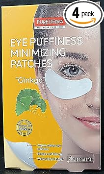 Purederm Eye Puffiness Minimizing Ginkgo Eye Patches 4 Treatments - Image 1