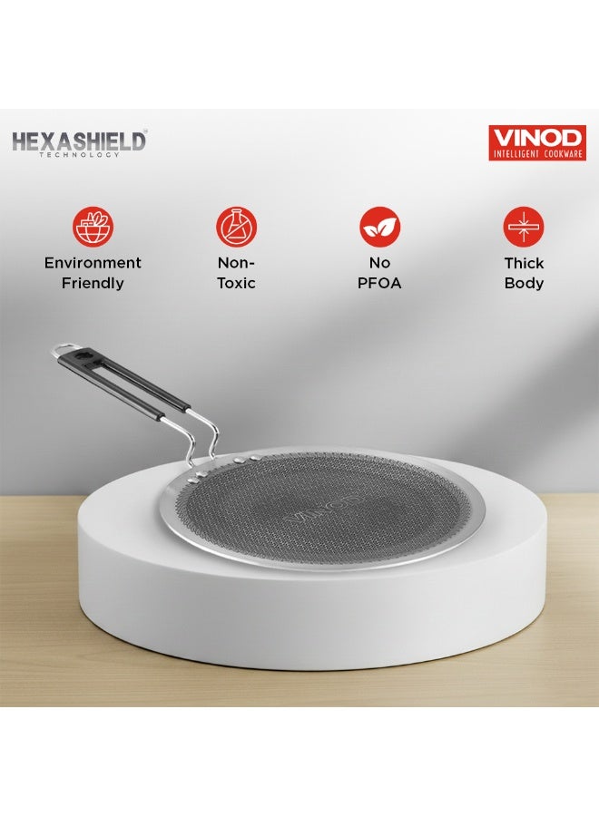 Vinod Platinum Triply Stainless Steel SAS Pro Tawa - 25cm, 4mm Thickness, Silver (Induction Friendly) - Image 5