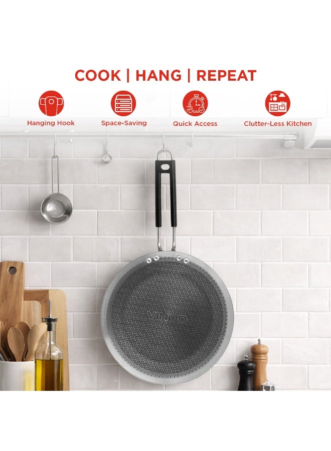 Vinod Platinum Triply Stainless Steel SAS Pro Tawa - 25cm, 4mm Thickness, Silver (Induction Friendly) - Image 4