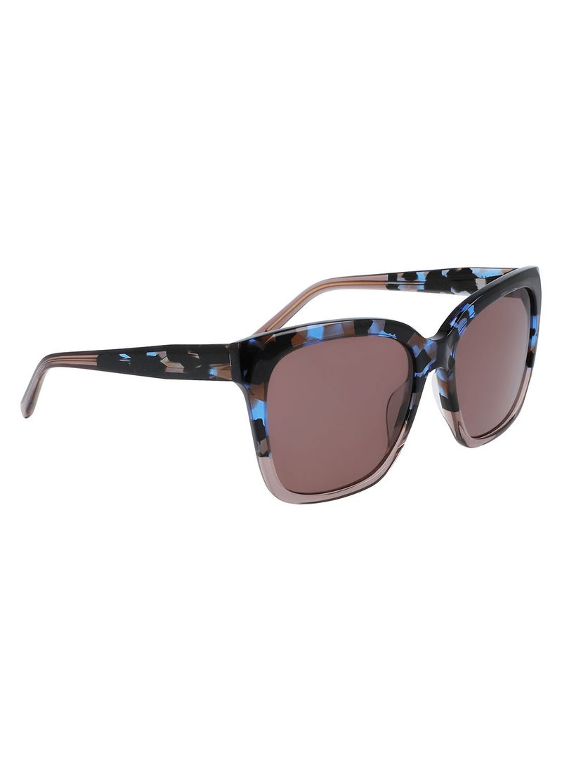 DKNY Full Rim Zyl Square Dkny Sun Dk534S 5618 (270) Crystal Mink/Blue/Bk Tortoise  - Image 2