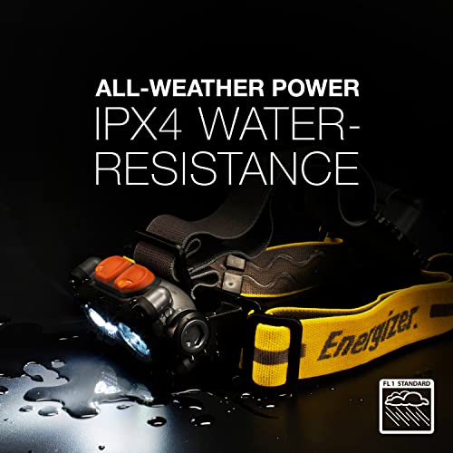 Energizer Hardcase LED Headlamp, Water Resistant Hard Hat Headlamp for Construction Work, Camping and Emergency Light, includes Batteries, Pack of 1 - Image 3